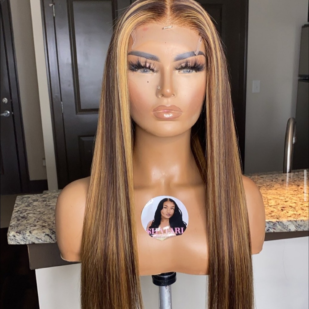 Blonde highlight SABLE WIG 22 inches